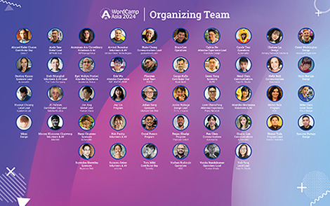 WordCamp Asia 2024 Organizers Board